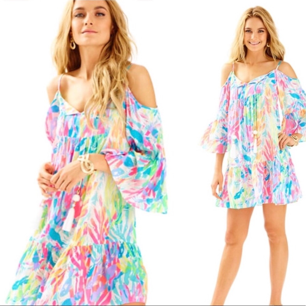 Lilly Pulitzer ALANNA off the cold shoulder dress